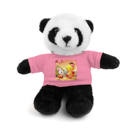 Whimsical Springtime Exchange Stuffed Animals with Tee