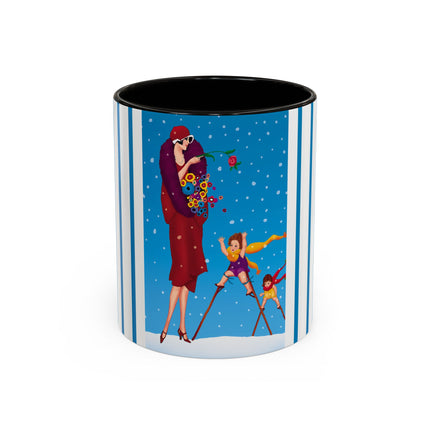 Snowfall & Couture Colorful Mugs (11oz, 15oz)