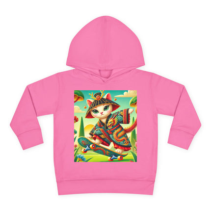 Dragon Dance on Wheels Toddler Pullover Fleece Hoodie