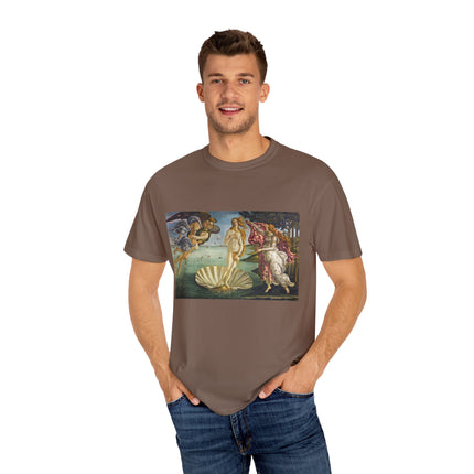Birth of Venus by Sandro Botticelli Unisex Garment-Dyed T-shirt