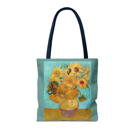 Vase with Twelve Sunflowers by Vincent Van Gogh Tote Bag (AOP)