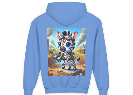 Zebra Lookout Youth Heavy Blend Hooded Sweatshirt