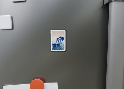 Irises by Ohara Koson Die-Cut Magnets (5 Sizes)