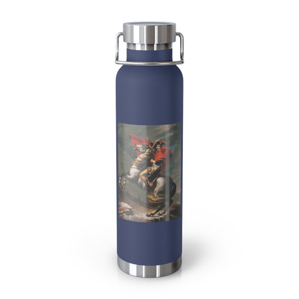 Napoleon Crossing the Alps by Jacques-Louis David Copper Vacuum Insulated Bottle, 22oz