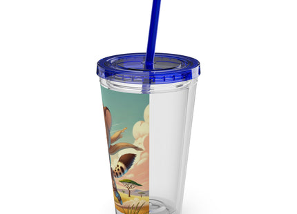 Swift Cheetah Sunsplash Tumbler with Straw, 16oz