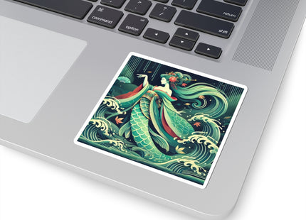 Mermaid Queen Rising from the Deep Kiss-Cut Stickers (4 Sizes)