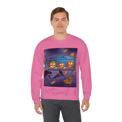 Whimsical Halloween Mischief Unisex Heavy Blend™ Crewneck Sweatshirt