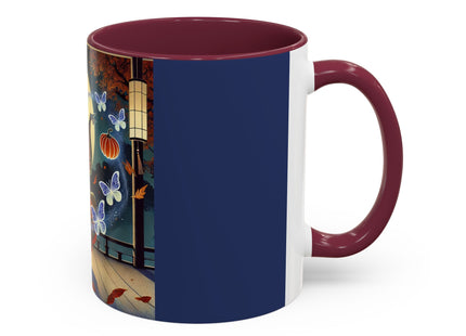 Court Magician with Ghost Butterflies Colorful Mugs (11oz, 15oz)