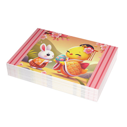 Whimsical Springtime Exchange Postcards (envelopes included) - Bundles of 10, 30, 50 Pieces