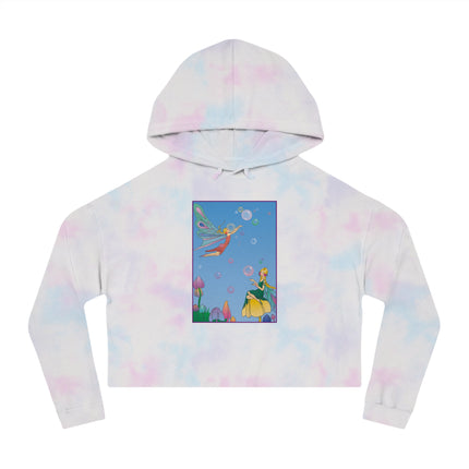 Blossoming Fairy Magic Cropped Hooded Sweatshirt