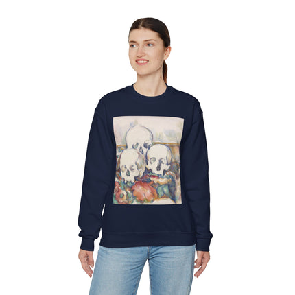 The Three Skulls by Paul Cézanne Unisex Heavy Blend™ Crewneck Sweatshirt