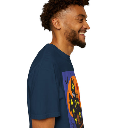 Halloween Night at the Haunted House Unisex Garment-Dyed T-shirt