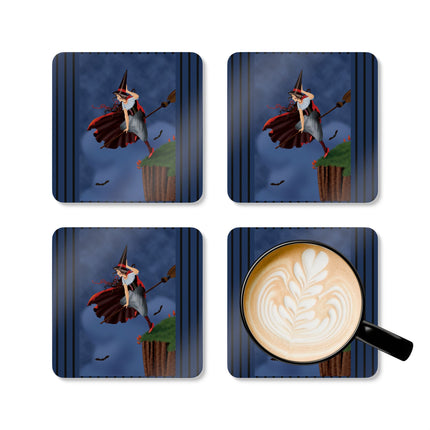 The Enchanted Witch Corkwood Coaster Set
