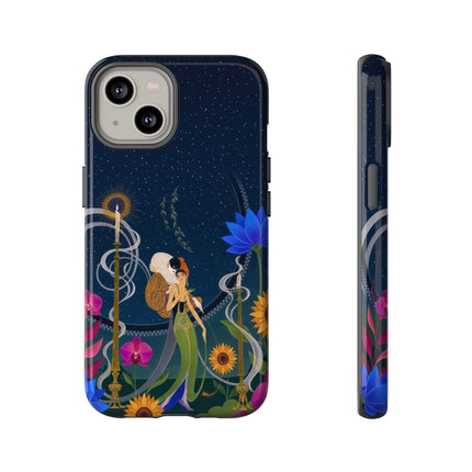 🌙🕯️ The Lady Of The Midnight Garden Phone Case – Art Deco Nocturne