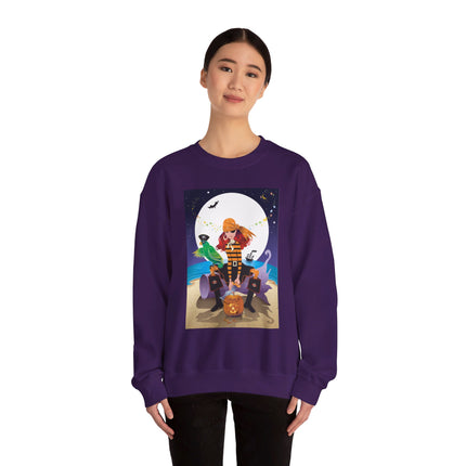 Moonlit Pirate Halloween Unisex Heavy Blend™ Crewneck Sweatshirt