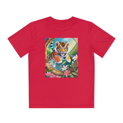 Majestic Tiger Cub Youth Competitor Tee – Courage, Adventure & Fiery Spirit