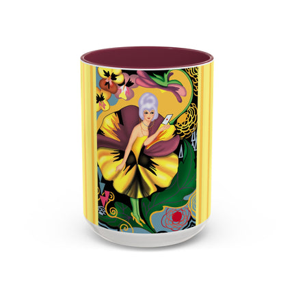 Enchanted Pansy Elegance Colorful Mugs (11oz, 15oz)