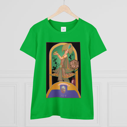 October & Opal, Tourmaline (from the Gem Series) by Sofia Chiostri Women's Midweight Cotton Tee