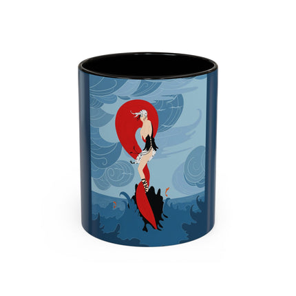 Siren of the Waves Colorful Mugs – Dramatic Sea Power & Bold Elegance
