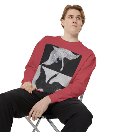 The Swan by Hilma af Klint Garment-Dyed Sweatshirt