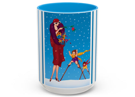 Snowfall & Couture Colorful Mugs (11oz, 15oz)