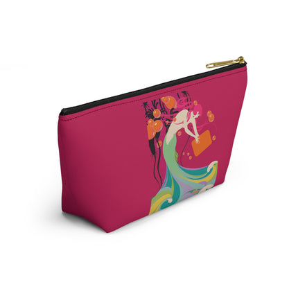 Mermaid Dive Cosmetic Bag – Vibrant Waves & Playful Charm
