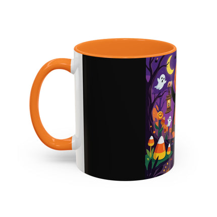 🎃🏮 The Pumpkin Gentleman's Moonlit Stroll Colorful Mug – Whimsical Halloween Charm