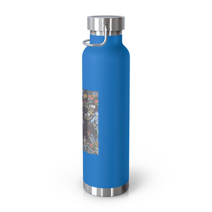 Rank Badge with Mandarin Duck Copper Vacuum Insulated Bottle, 22oz