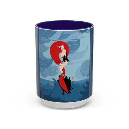 Siren of the Waves Colorful Mugs – Dramatic Sea Power & Bold Elegance