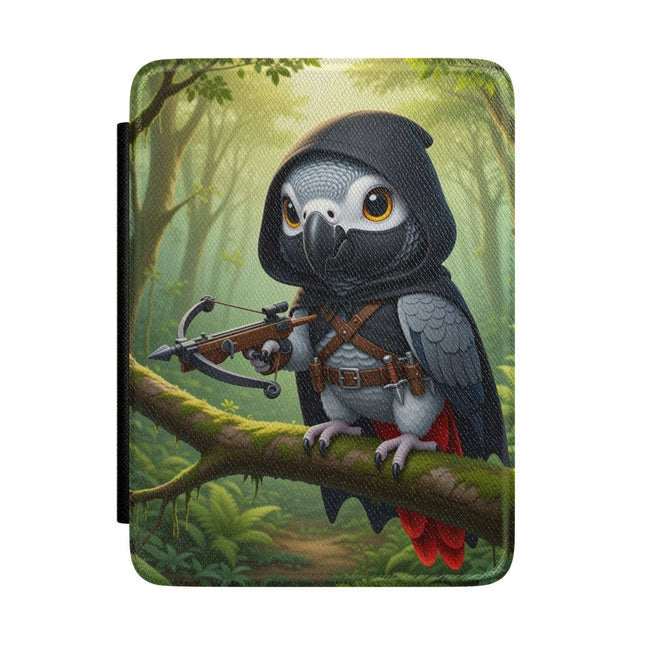 The African Grey Sentinel Kindle Cover – Quiet Strength & Woodland Adventure