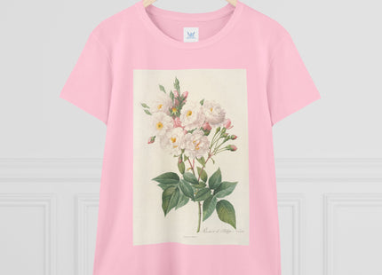 Rosa Noisettiana by Pierre Joseph Redouté Women's Midweight Cotton Tee
