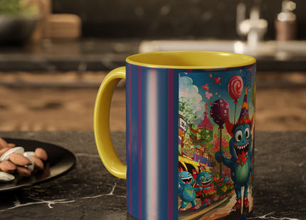 Monster Parade Madness Colorful Mugs (11oz, 15oz)