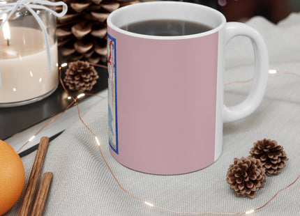 Woman, Fawn, and Red Tree by George Barbier Ceramic Mug 11oz