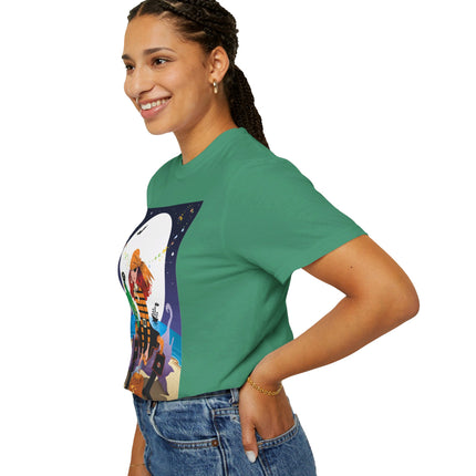 Moonlit Pirate Halloween Unisex Garment-Dyed T-shirt