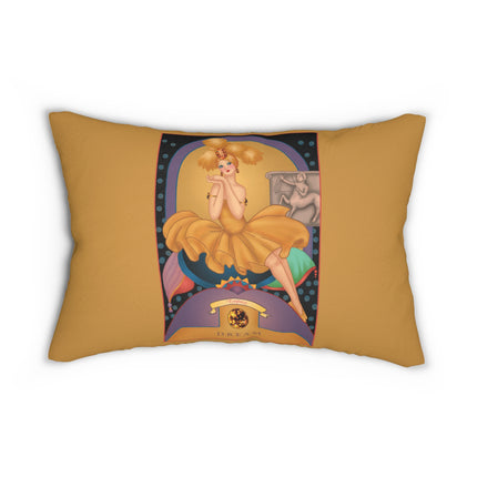 November & Topaz (from the Gem Series) by Sofia Chiostri Spun Polyester Lumbar Pillow