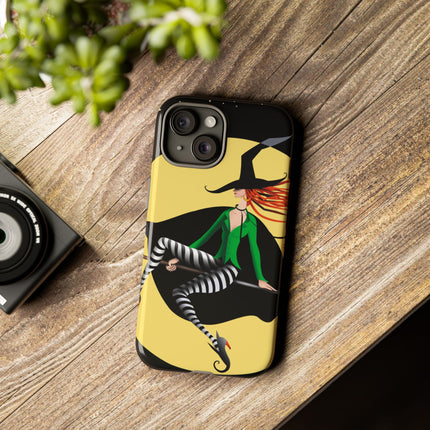 A Witch’s Moonlit Flight Phone Cases