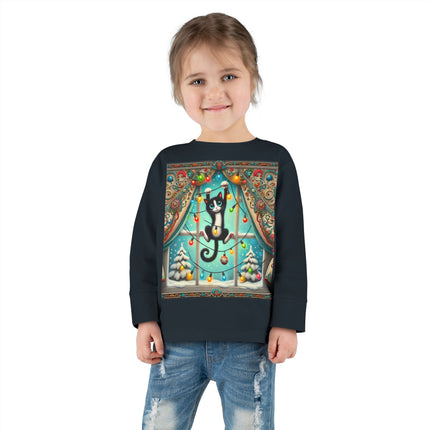 Mischief in Tinselland Toddler Long Sleeve Tee
