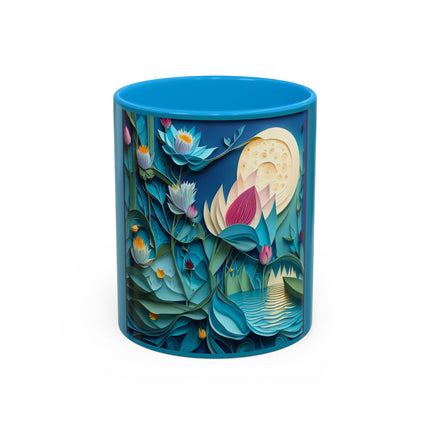 Ethereal Moonlit Lake Colorful Mugs (11oz, 15oz)