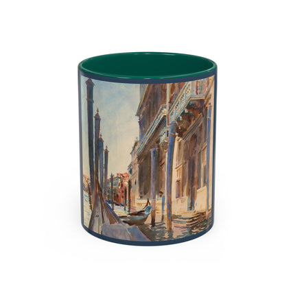 Gondola Moorings on the Grand Canal by John Singer Sargent Colorful Mugs (11oz, 15oz)