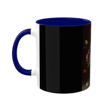 A Bouquet of Flowers by Clara Peeters Colorful Mugs, 11oz