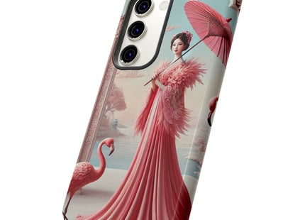 Petals, Porcelain, and Flamingos Phone Cases