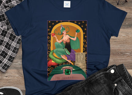 May & Emerald (from the Gem Series) by Sofia Chiostri Women's Midweight Cotton Tee