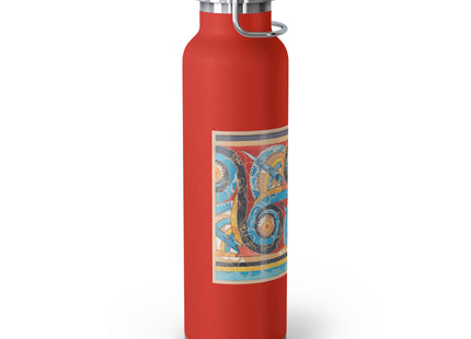 Reproduction of S-Spiral Frieze by Emile Gilliéron Copper Vacuum Insulated Bottle, 22oz