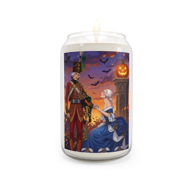 🎃💙 The Pumpkin Lantern Courtship Scented Soy Candle – Romantic Halloween Elegance
