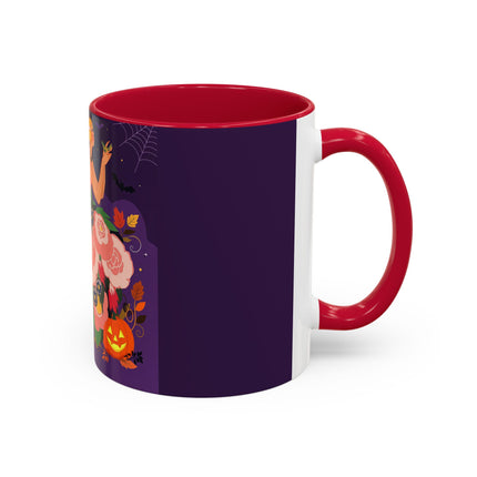 🌹🎃 The Lady Of The Haunted Rose Garden Colorful Mug – Romantic Halloween Charm