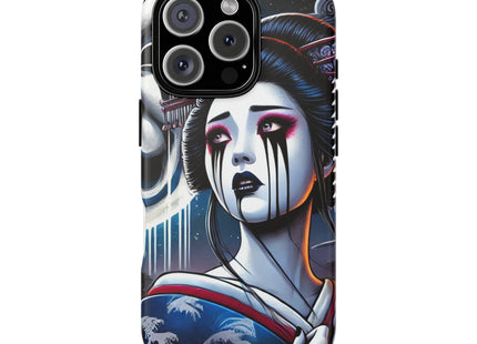 Geisha’s Black Ink Tears Phone Cases