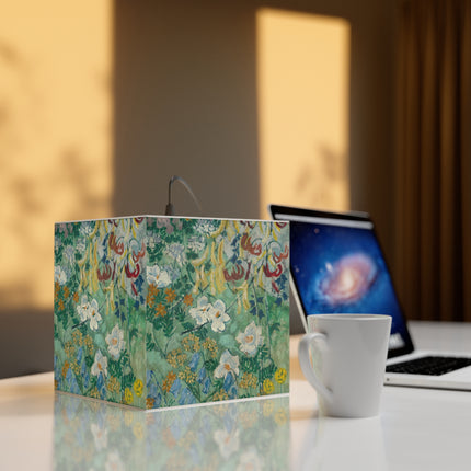 Flowers by August Babberger Light Cube Lamp