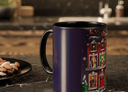 A Christmas Eve Celebration Colorful Mugs (11oz, 15oz)
