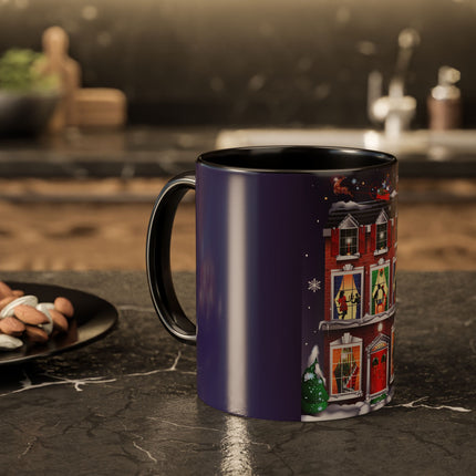 A Christmas Eve Celebration Colorful Mugs (11oz, 15oz)