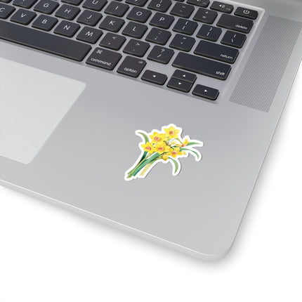 Chinese Sacred Lily botanical illustration by Pierre-Joseph Redouté Kiss-Cut Stickers (4 Sizes)
